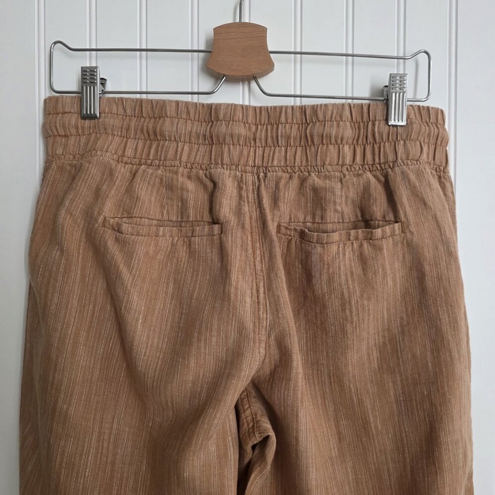 Athleta Cabo Linen Textured Wide Leg Pant, Rain Dance Size 6 - Picture 8 of 8